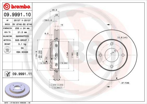 A.B.S. 09.9991.11 - Discofreno autozon.pro