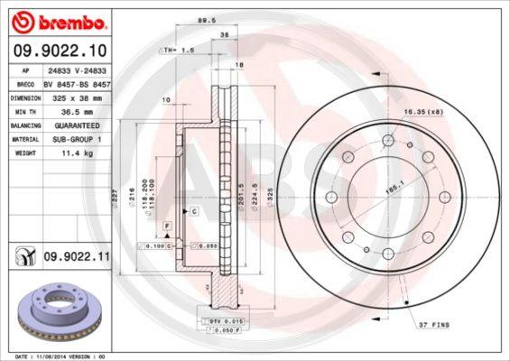 A.B.S. 09.9022.11 - Discofreno autozon.pro