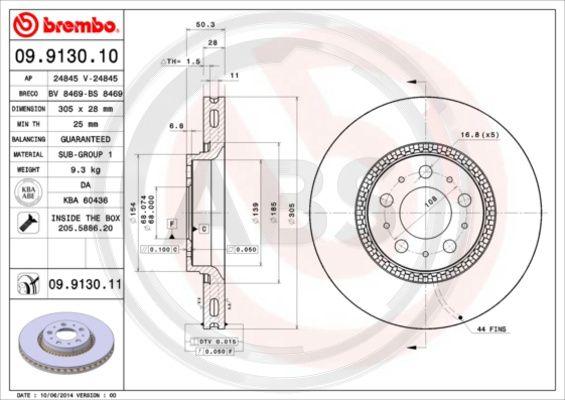 A.B.S. 09.9130.11 - Discofreno autozon.pro