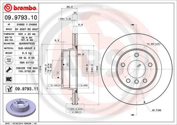 A.B.S. 09.9793.11 - Discofreno autozon.pro