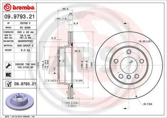 A.B.S. 09.9793.21 - Discofreno autozon.pro