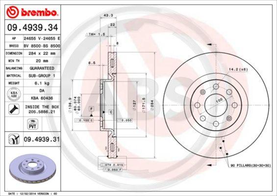 A.B.S. 09.4939.31 - Discofreno autozon.pro