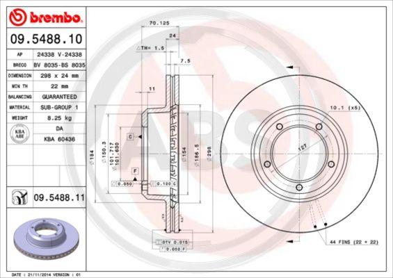 A.B.S. 09.5488.11 - Discofreno autozon.pro