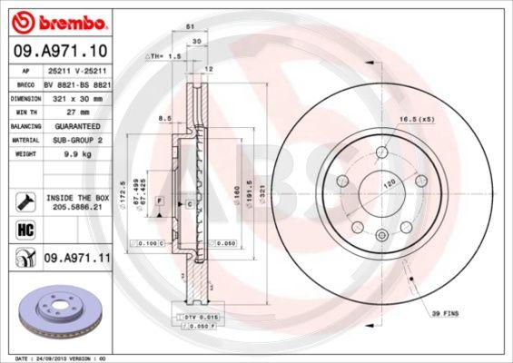 A.B.S. 09.A971.11 - Discofreno autozon.pro