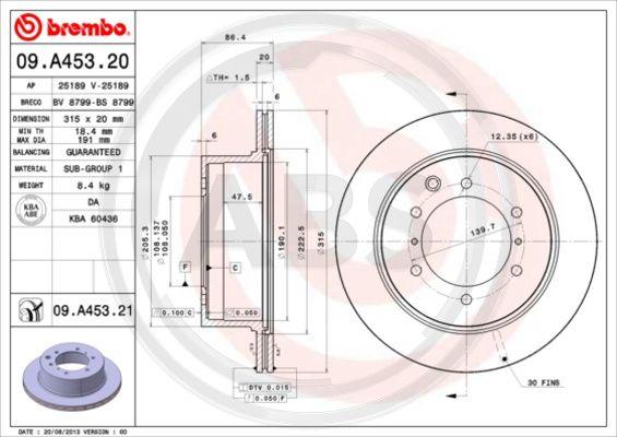 A.B.S. 09.A453.20 - Discofreno autozon.pro