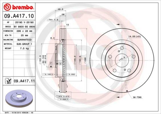 A.B.S. 09.A417.11 - Discofreno autozon.pro