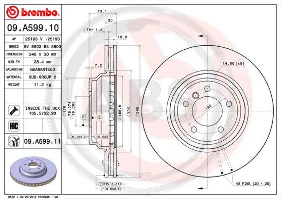 A.B.S. 09.A599.11 - Discofreno autozon.pro