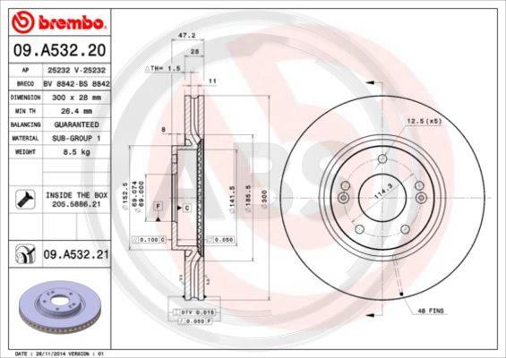 A.B.S. 09.A532.20 - Discofreno autozon.pro