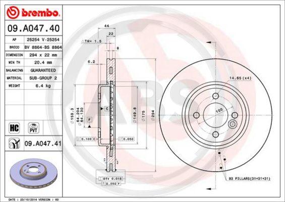 A.B.S. 09.A047.41 - Discofreno autozon.pro