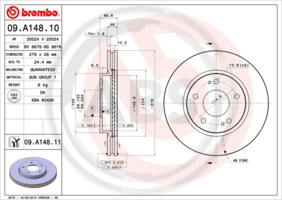 A.B.S. 09.A148.11 - Discofreno autozon.pro