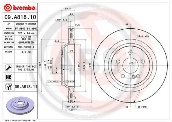 A.B.S. 09.A818.11 - Discofreno autozon.pro