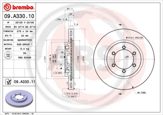 A.B.S. 09.A330.11 - Discofreno autozon.pro