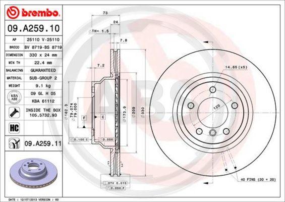 A.B.S. 09.A259.11 - Discofreno autozon.pro