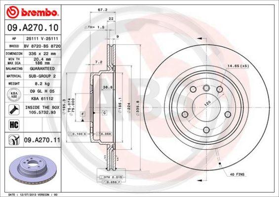 A.B.S. 09.A270.11 - Discofreno autozon.pro