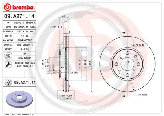 A.B.S. 09.A271.11 - Discofreno autozon.pro