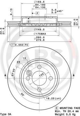 A.B.S. 09.A761.11 - Discofreno autozon.pro