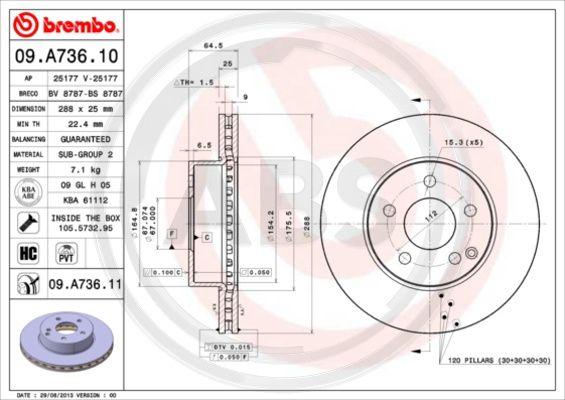 A.B.S. 09.A736.11 - Discofreno autozon.pro