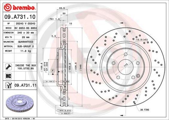 A.B.S. 09.A731.11 - Discofreno autozon.pro