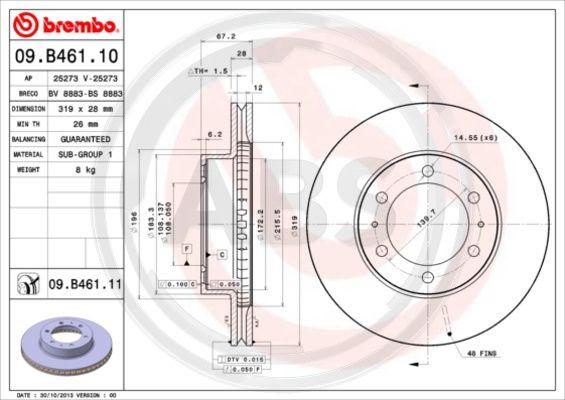 A.B.S. 09.B461.10 - Discofreno autozon.pro