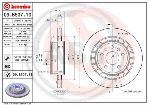 A.B.S. 09.B507.11 - Discofreno autozon.pro