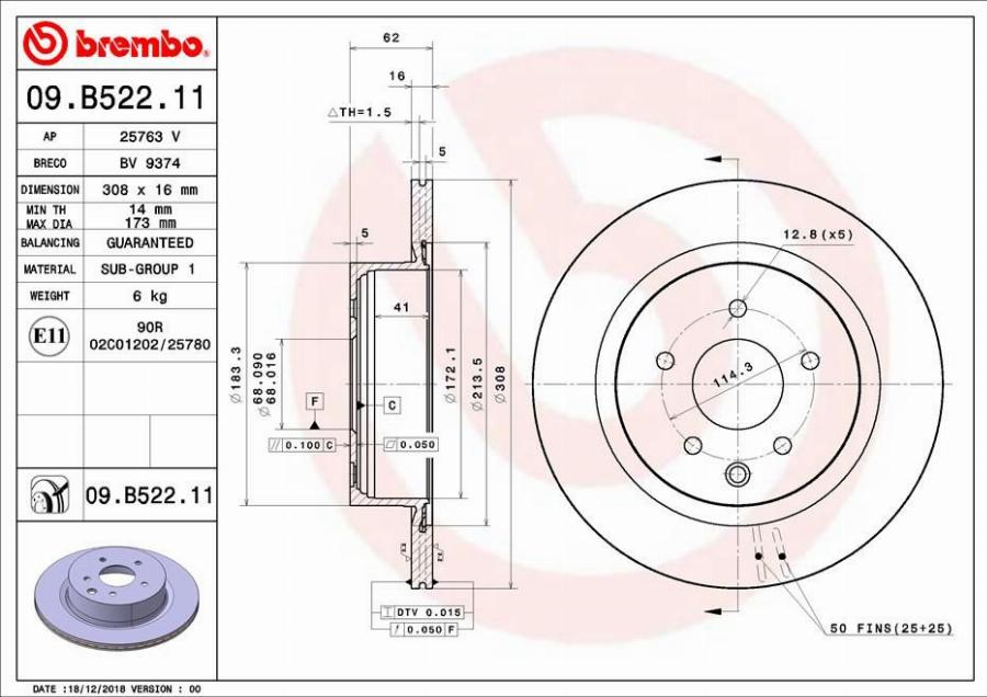 A.B.S. 09.B522.11 - Discofreno autozon.pro