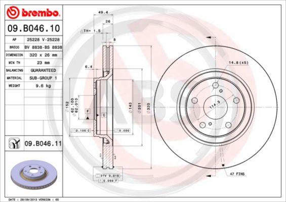 A.B.S. 09.B046.11 - Discofreno autozon.pro