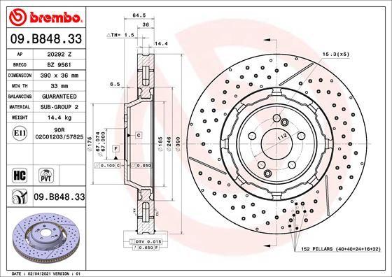 A.B.S. 09.B848.33 - Discofreno autozon.pro