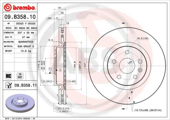 A.B.S. 09.B358.11 - Discofreno autozon.pro