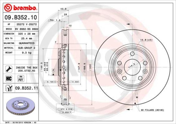 A.B.S. 09.B352.11 - Discofreno autozon.pro