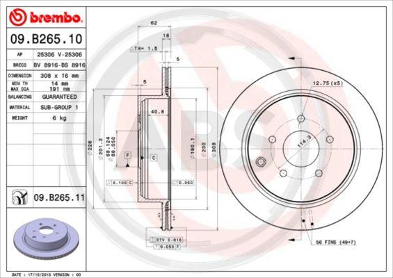 A.B.S. 09.B265.11 - Discofreno autozon.pro