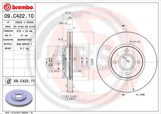 A.B.S. 09.C422.11 - Discofreno autozon.pro