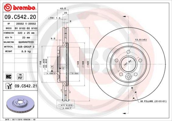 A.B.S. 09.C542.21 - Discofreno autozon.pro