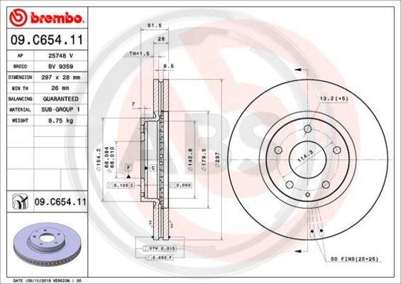 A.B.S. 09.C654.11 - Discofreno autozon.pro