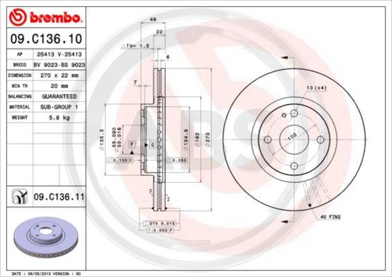 A.B.S. 09.C136.11 - Discofreno autozon.pro