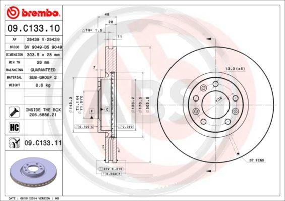 A.B.S. 09.C133.11 - Discofreno autozon.pro