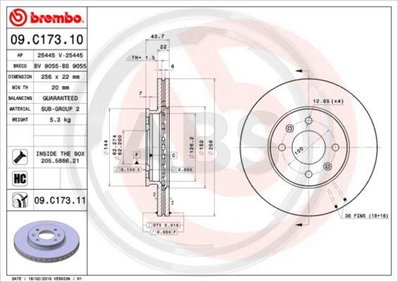 A.B.S. 09.C173.11 - Discofreno autozon.pro