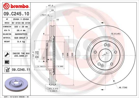 A.B.S. 09.C245.11 - Discofreno autozon.pro