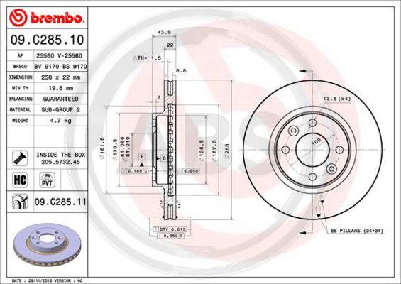 A.B.S. 09.C285.11 - Discofreno autozon.pro