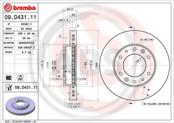 A.B.S. 09.D431.11 - Discofreno autozon.pro