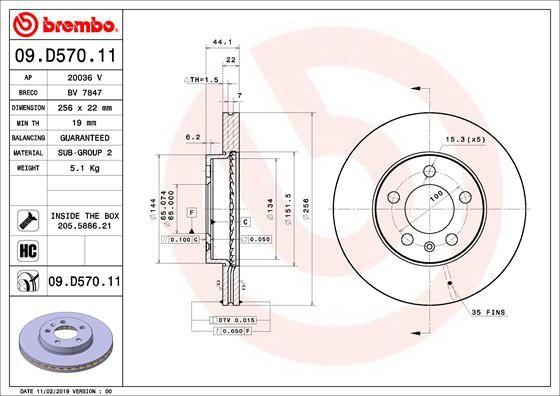 A.B.S. 09.D570.11 - Discofreno autozon.pro