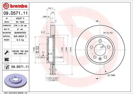 A.B.S. 09.D571.11 - Discofreno autozon.pro