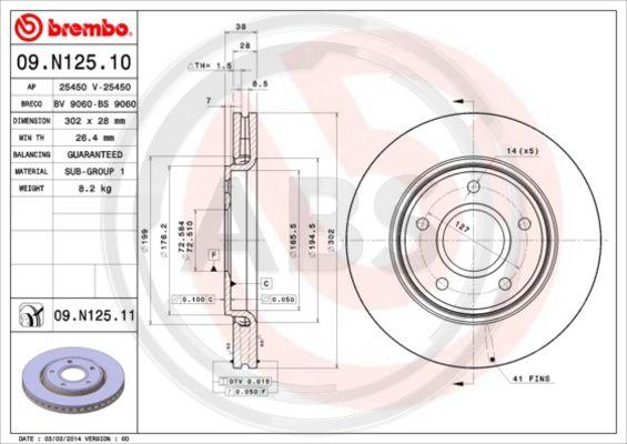 A.B.S. 09.N125.11 - Discofreno autozon.pro