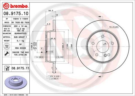 A.B.S. 08.9175.11 - Discofreno autozon.pro