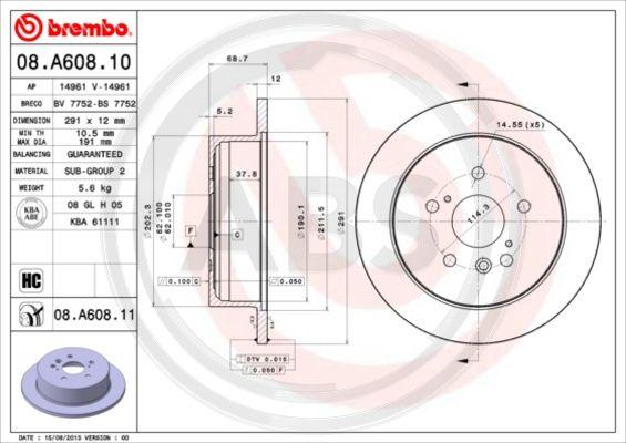 A.B.S. 08.A608.11 - Discofreno autozon.pro