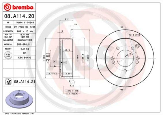 A.B.S. 08.A114.21 - Discofreno autozon.pro