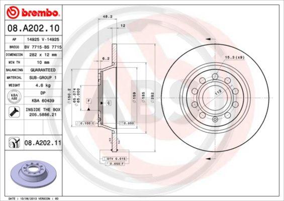 A.B.S. 08.A202.11 - Discofreno autozon.pro