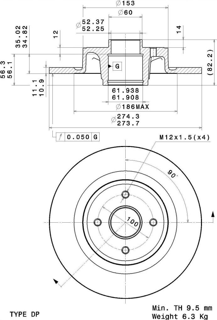 A.B.S. 08.A238.10 - Discofreno autozon.pro