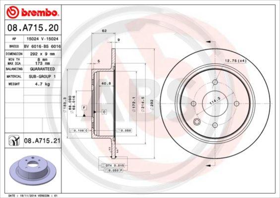 A.B.S. 08.A715.21 - Discofreno autozon.pro