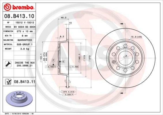 A.B.S. 08.B413.11 - Discofreno autozon.pro