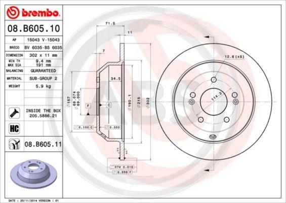 A.B.S. 08.B605.10 - Discofreno autozon.pro